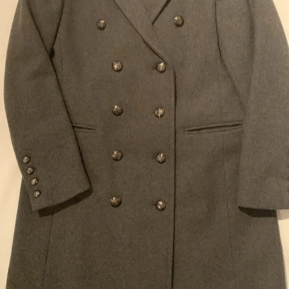 Banana Republic double breasted wool blend coat sz petite small - Picture 3 of 8